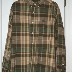 Columbia Button-Down Shirt - Green and Brown